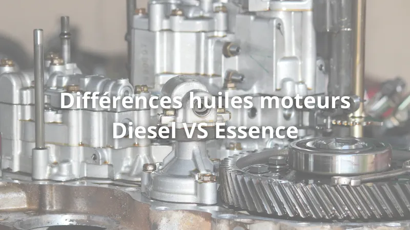 Quelle est la différence entre huile moteur essence et diesel ?